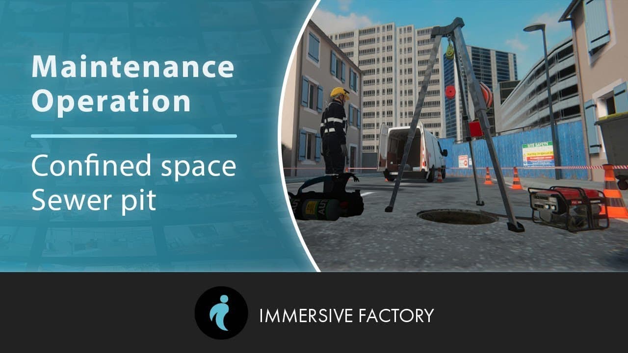 Opération de maintenance - Espace confiné regard d'assainissement