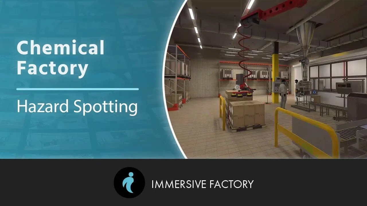 Dangers en usine de produits chimiques