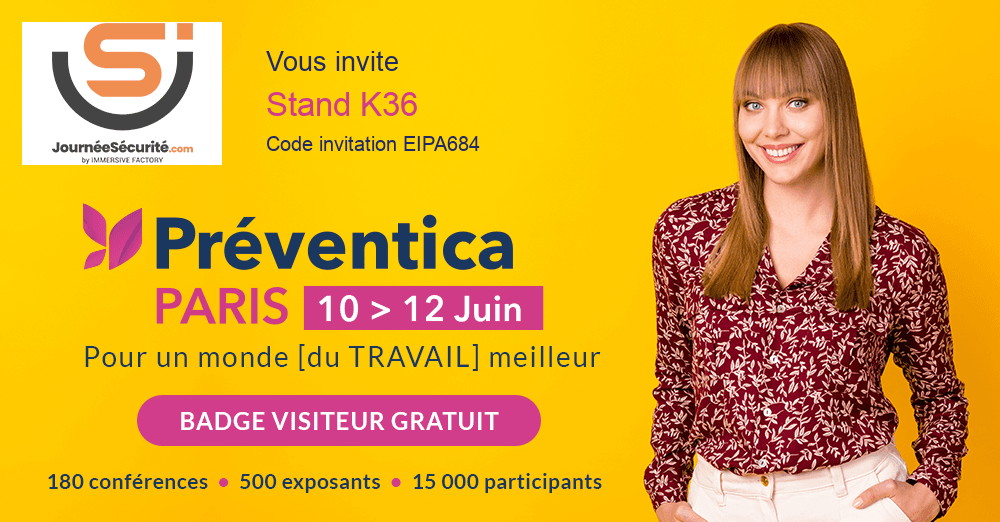 Rejoignez-nous au Préventica Paris 2025 !