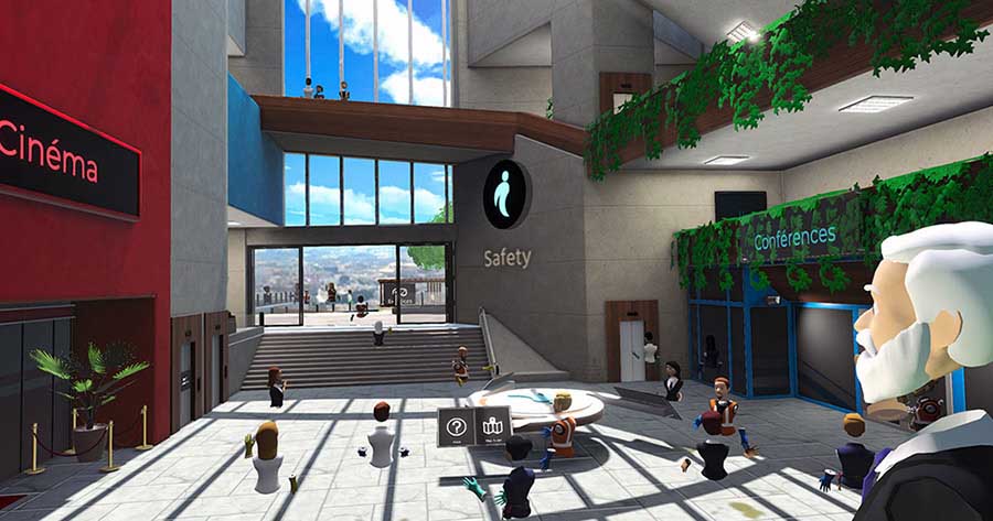 Immersive Factory virtual campus hall