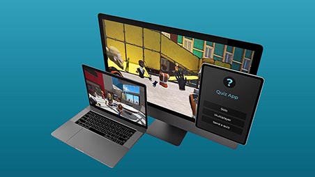 A virtual campus available on PC and Mac and Workshops on VR