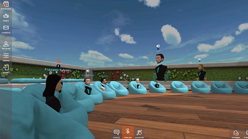 Immersive Factory virtual campus training room