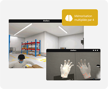 VR training workshops increase learner memory by 4