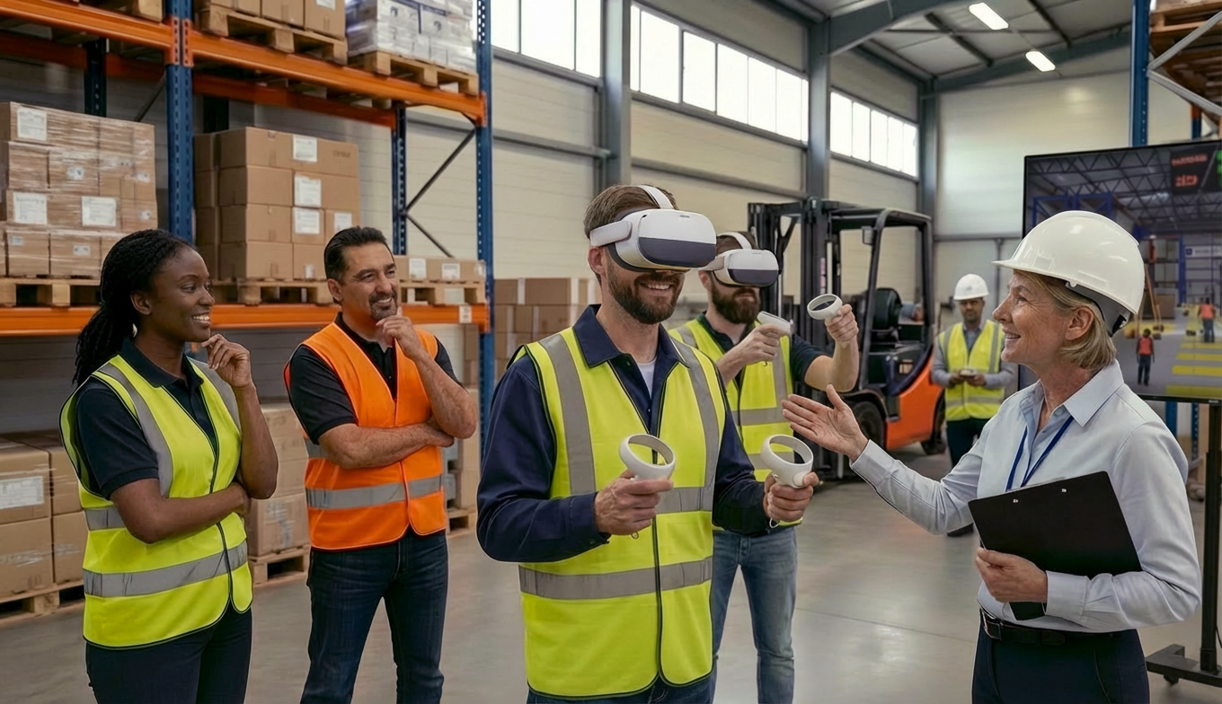 Safety Day in a warehouse